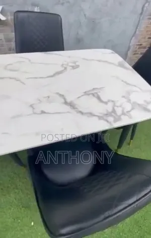 4 Seater Marble Top Dining Table