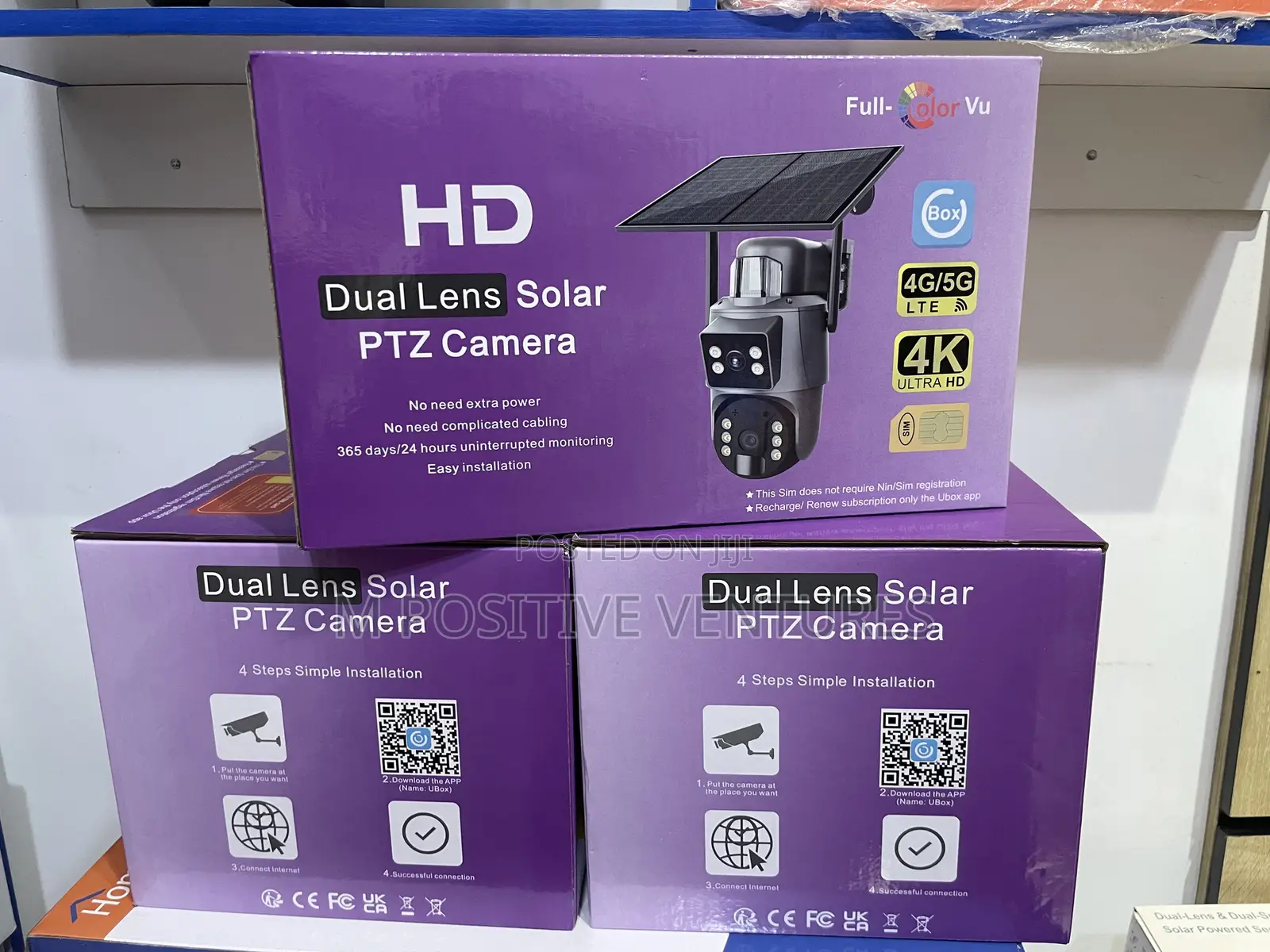 Ubox Dual Lens Solar PTZ Camera