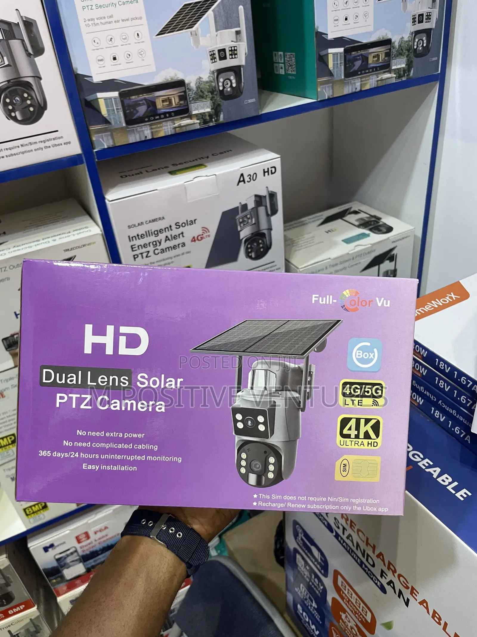 Ubox Dual Lens Solar PTZ Camera