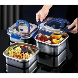 2 Pack Stainless Steel Food Storage Containers Bento Box Atm