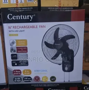 Century Rechargeable Wall Fan 16inches