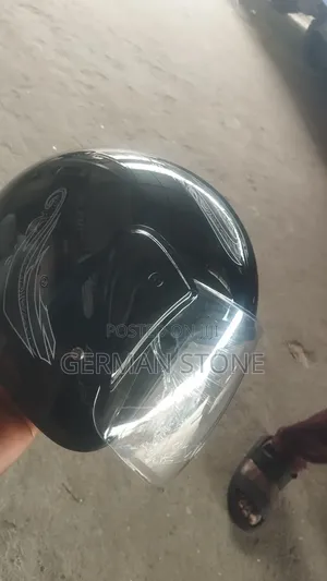Black Half-face Motorcycle Helmet