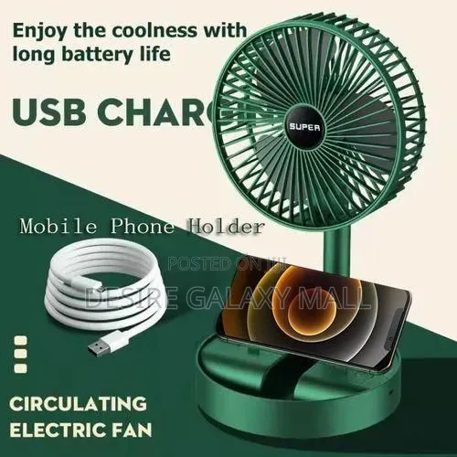 Generic Telescopic Foldable Rechargeable Mini Fan