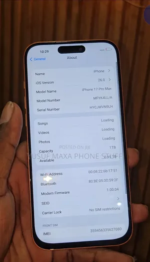 Apple iPhone 17 Pro Max 1 TB Orange