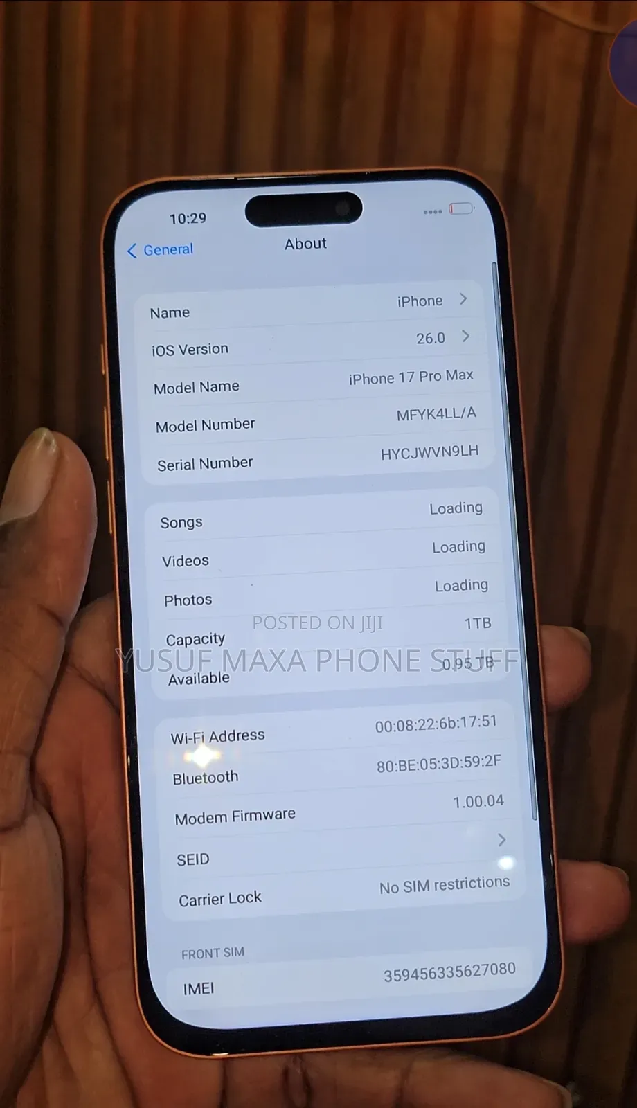 Apple iPhone 17 Pro Max 1 TB Orange