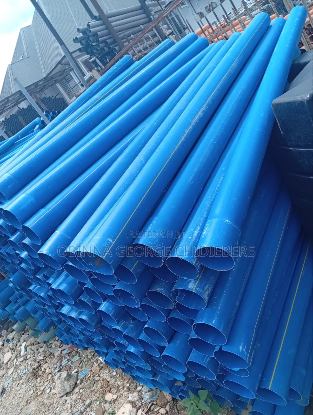 4" Pipe Blue