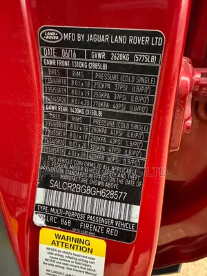 Land Rover Discovery Sport 2016 Red