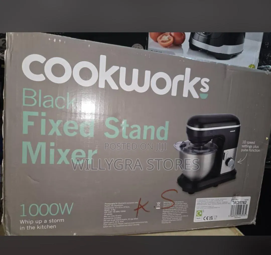 Cookworks Food Mixer With Stand - Black