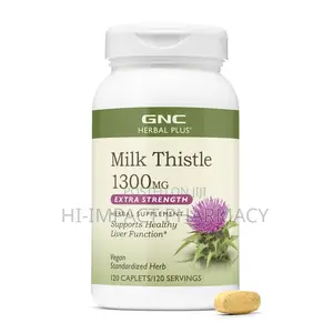 GNC Milk Thistle Extra Strength 1300mg X120 Servings