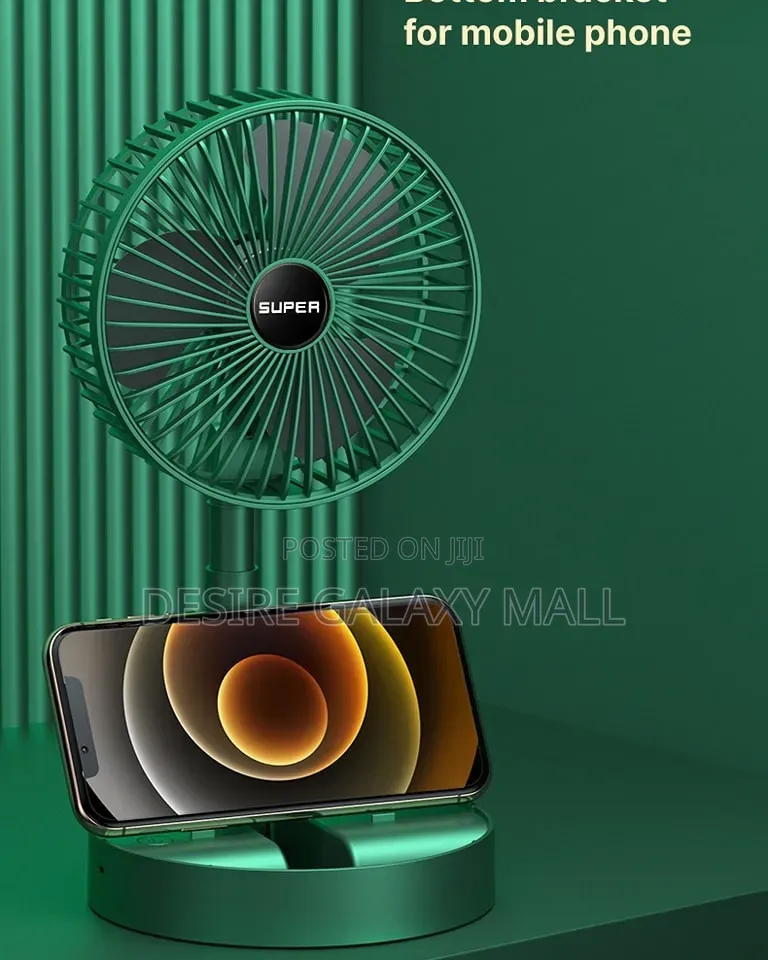 Foldable and Telescopic Rechargeable Fan