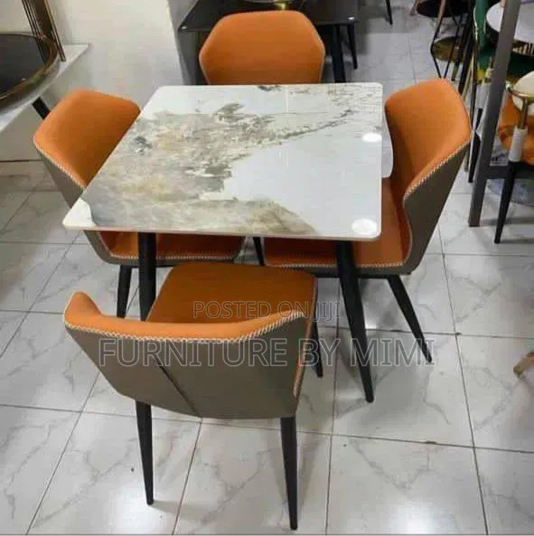 4 Seater Marble Dining Set
