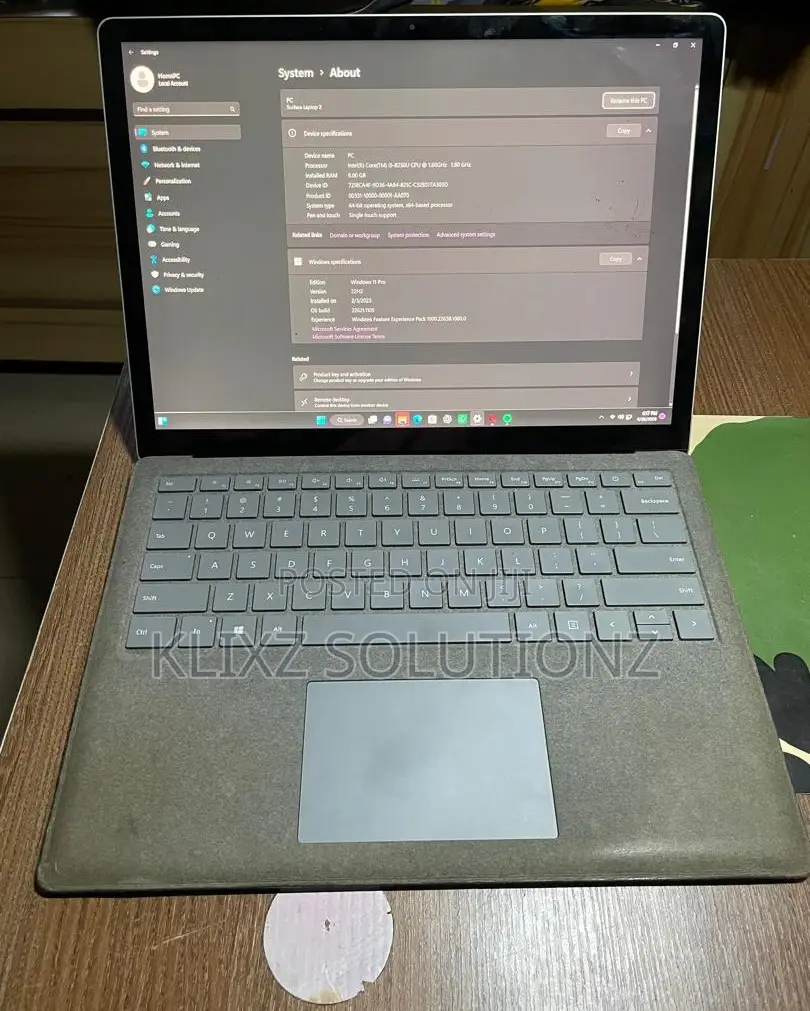Laptop Microsoft Surface 2 8GB Intel Core i5 SSD 256GB