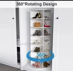 360° Rotating Smart Shoe Rack Organizer (Space Saver)