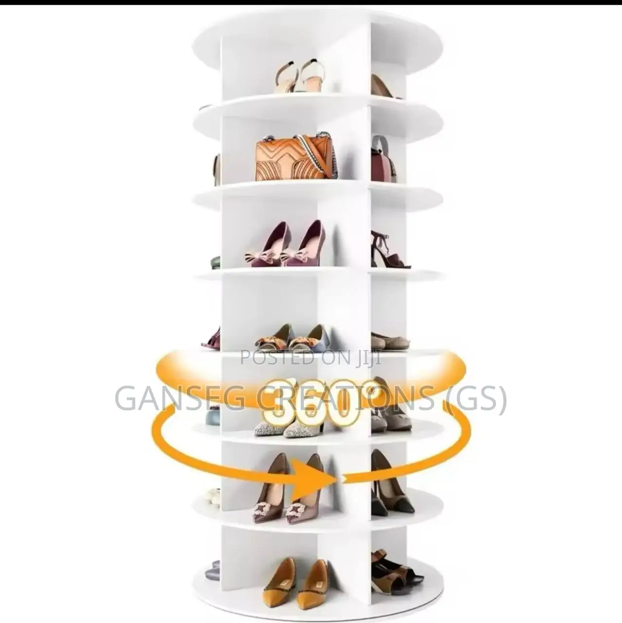 360° Rotating Smart Shoe Rack Organizer (Space Saver)