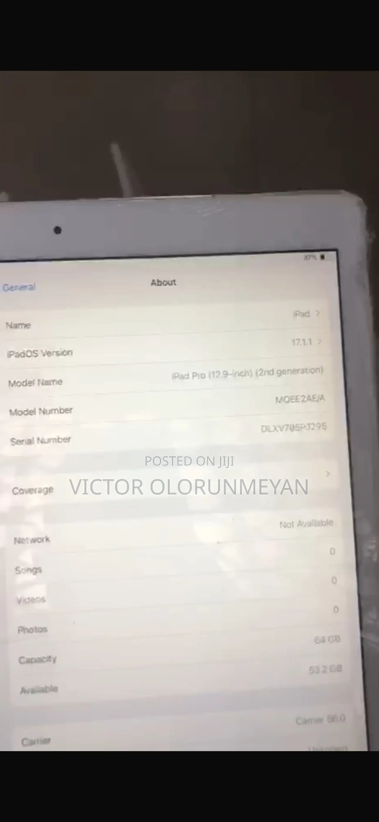 Apple iPad Pro 12.9 (2017) 64 GB White