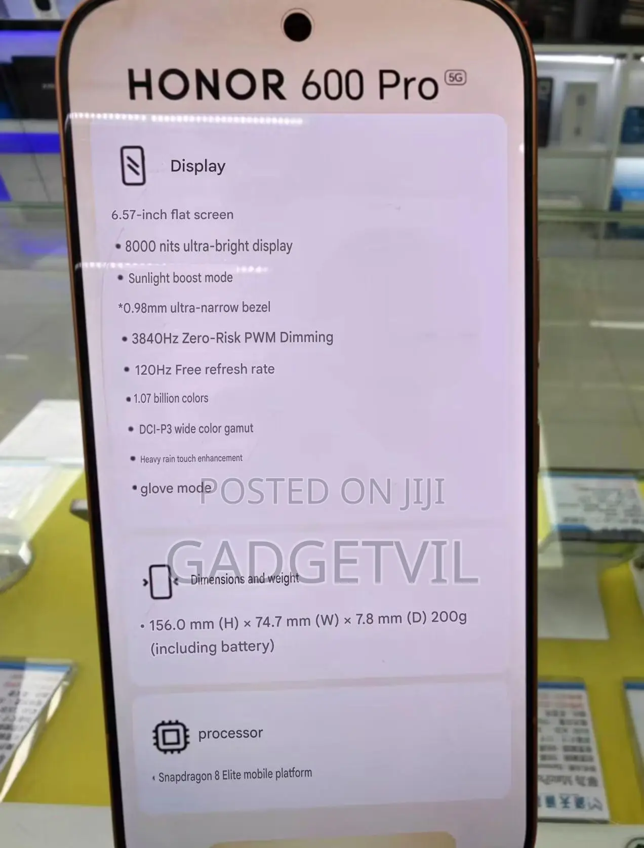 New Honor 600 Pro 512 GB