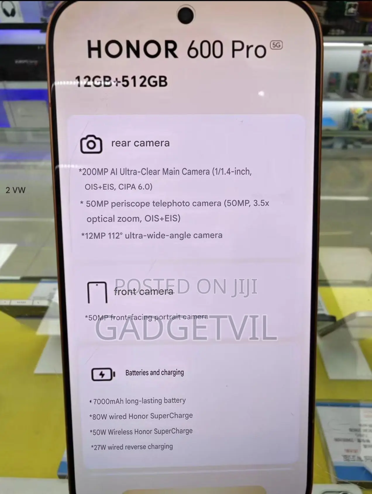 New Honor 600 Pro 512 GB