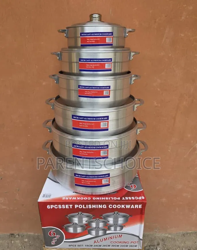 Aluminium Cookware Set (6 Pieces)