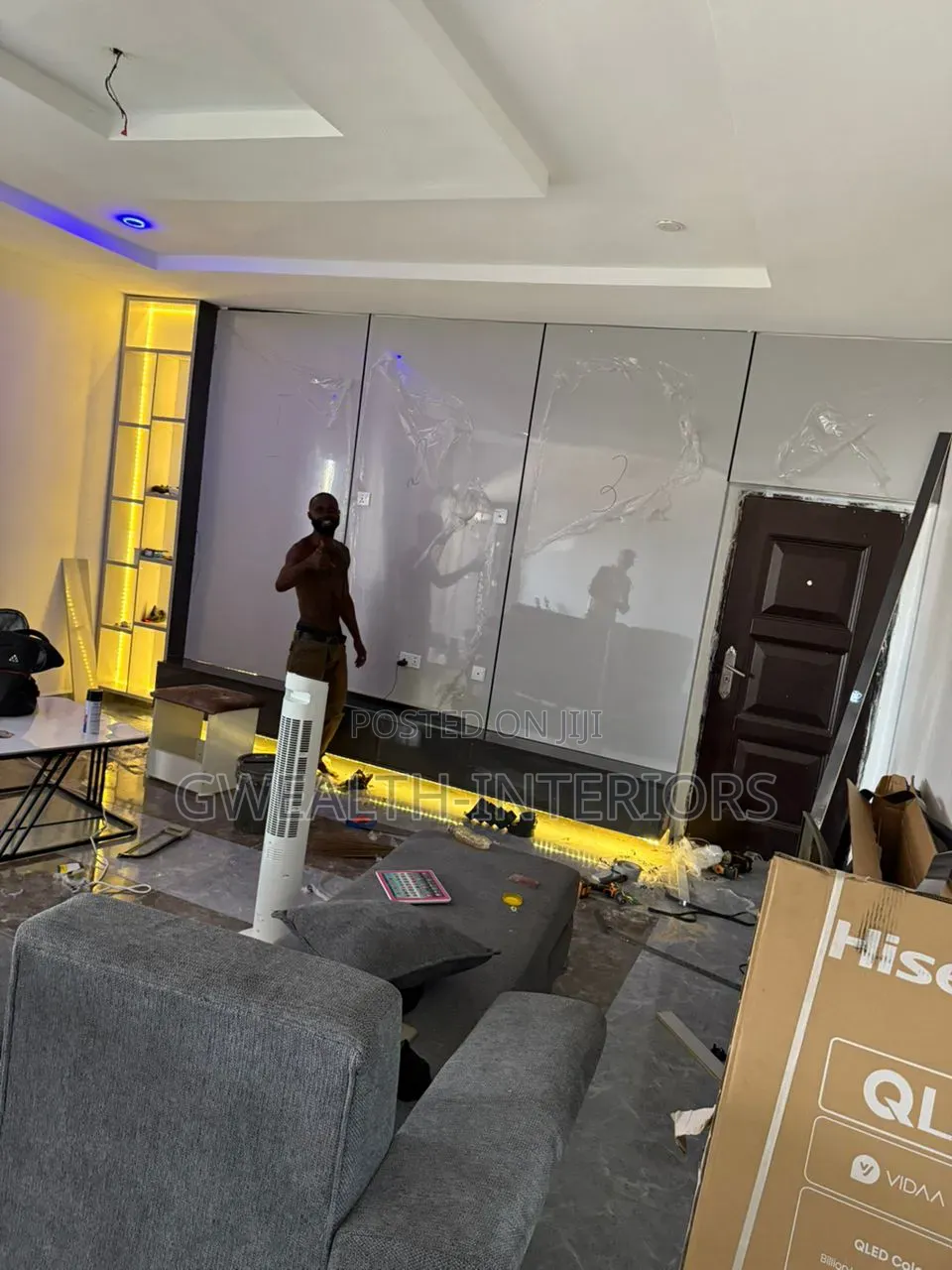 Acrylic Tv Console