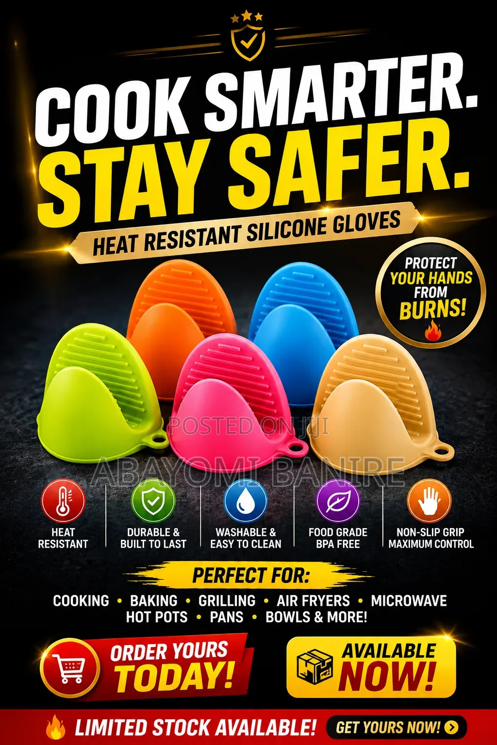 Silicon Heat Resistant Gloves