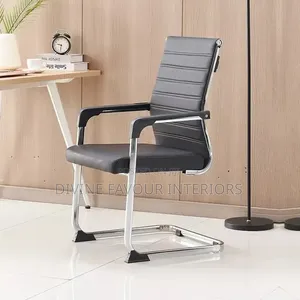 Mid Back Leather Visitor Office Chair