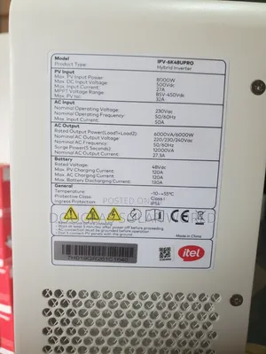 Itel 6kva 48v Hybrid Inverter