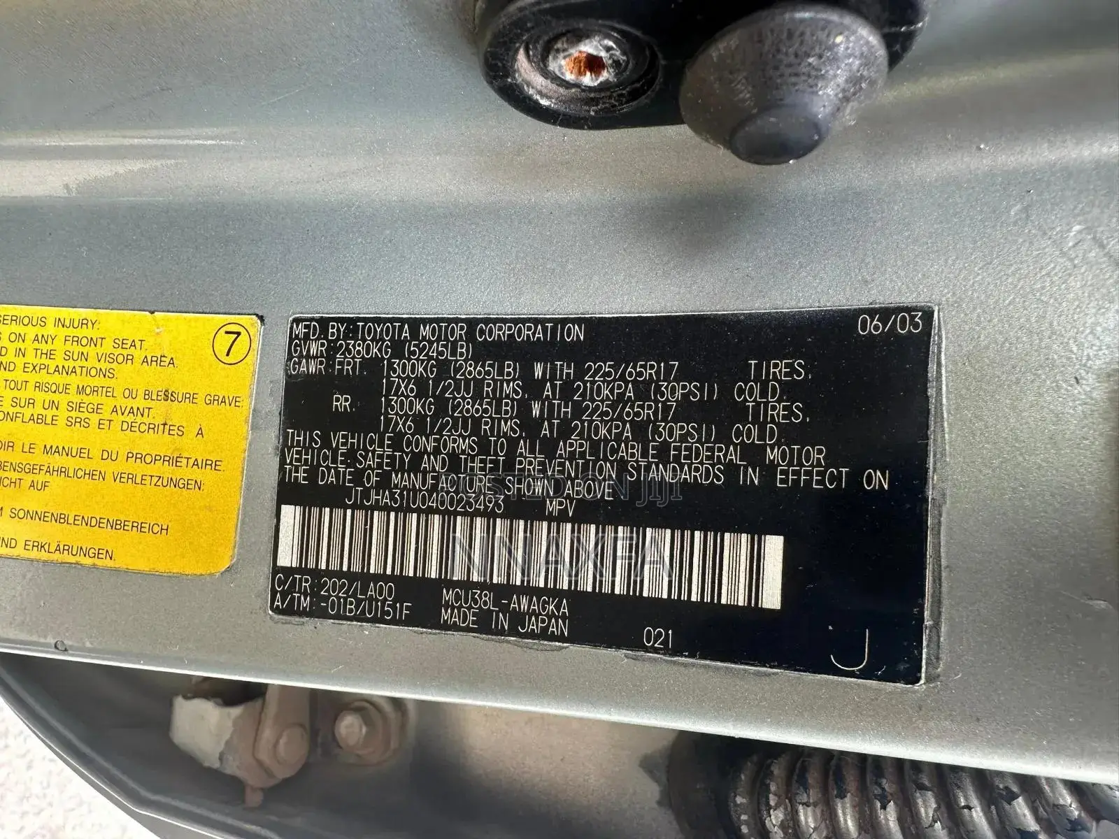 Lexus RX 2004 Silver