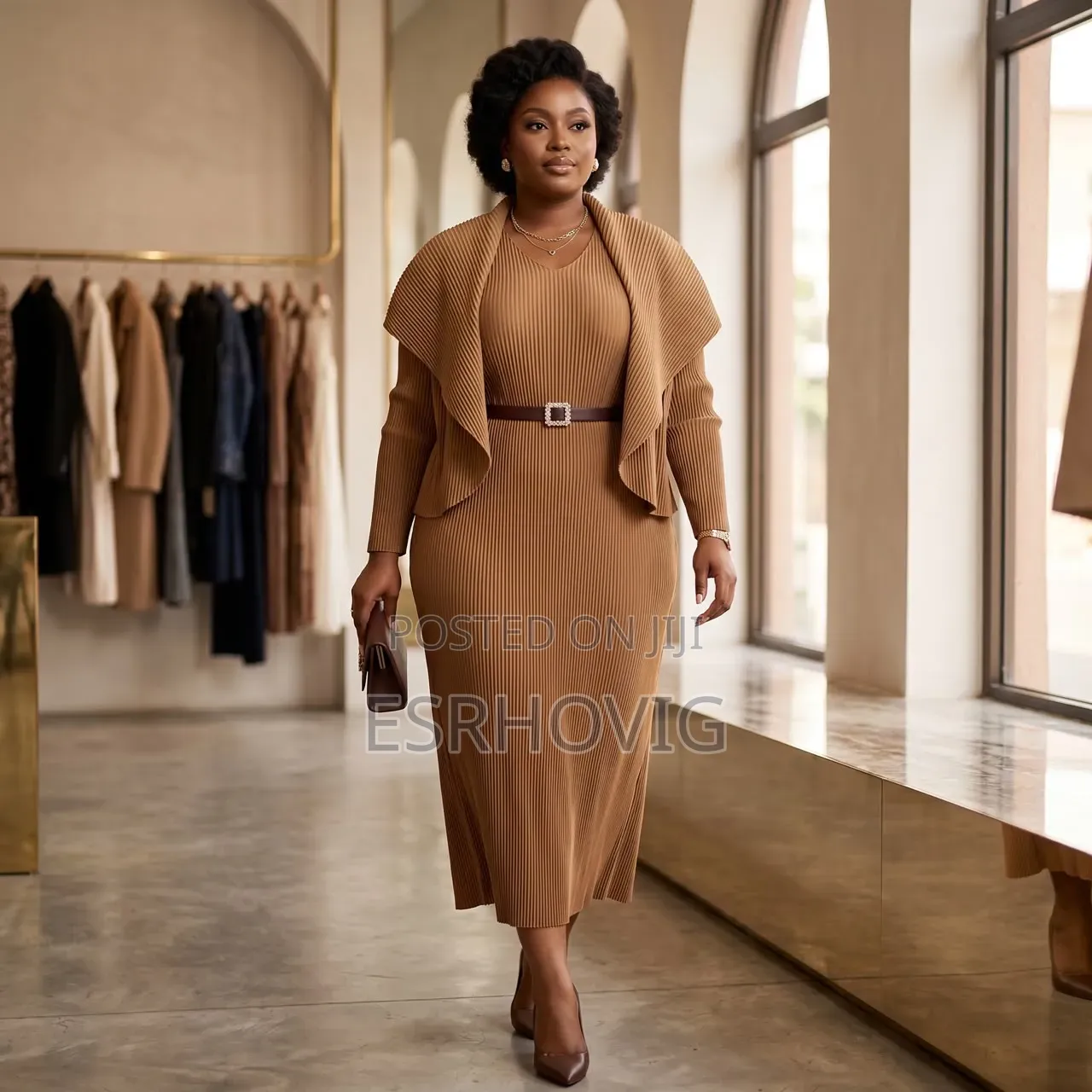 2 Piece Trendy Midi Dress