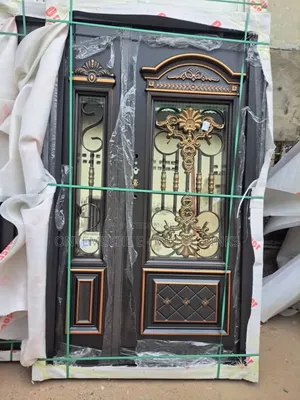 Galvanise Glass Door