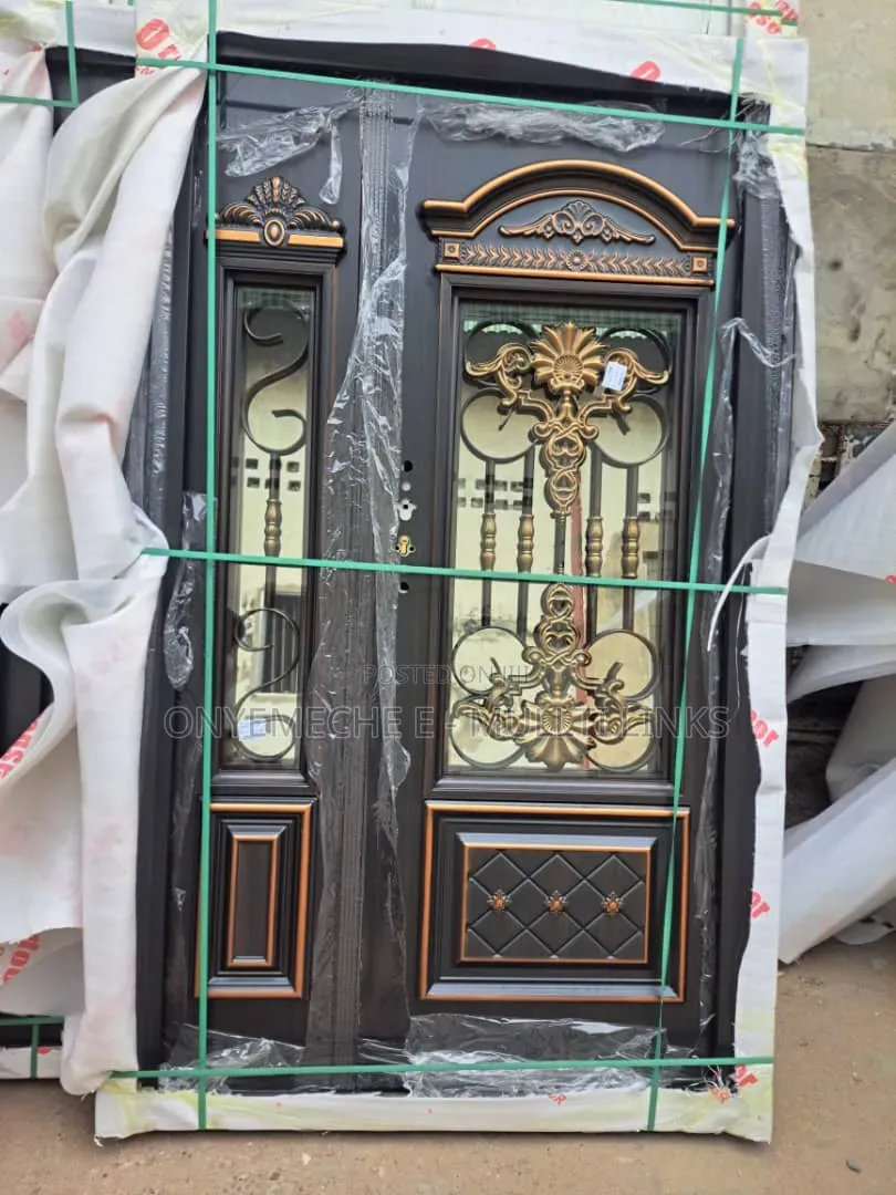 Galvanise Glass Door