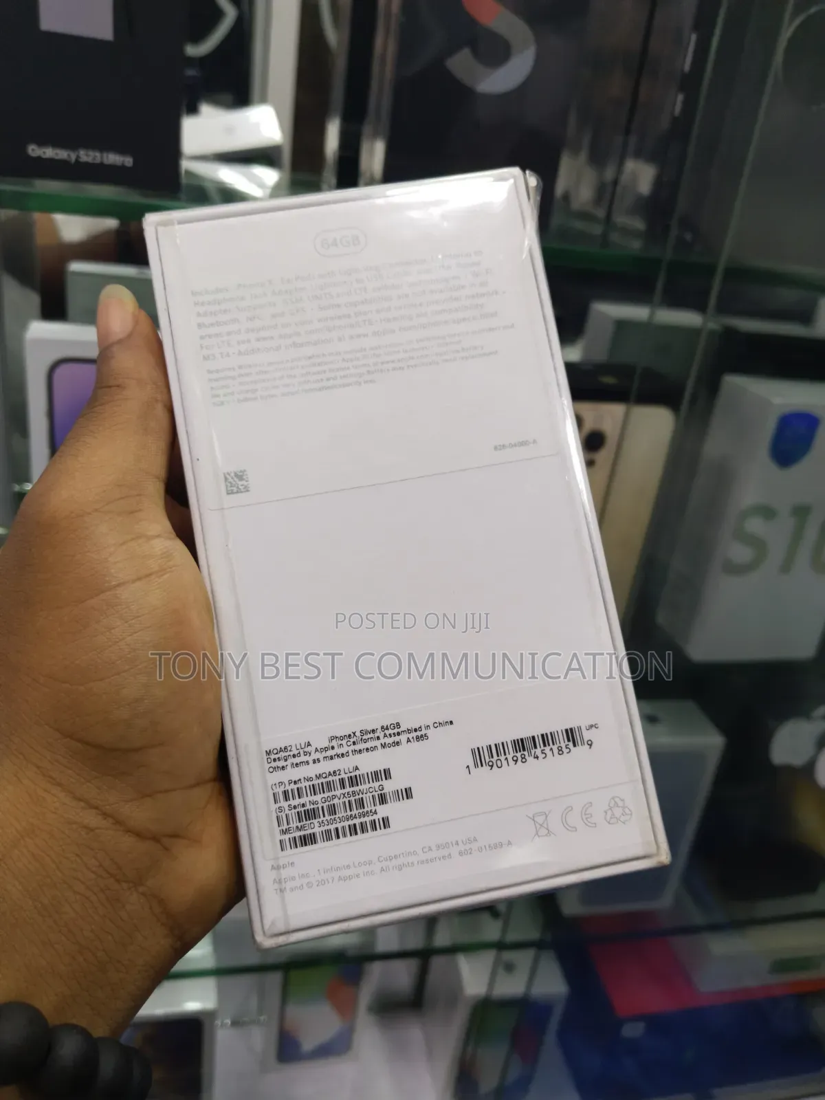 New Apple iPhone X 64 GB Silver
