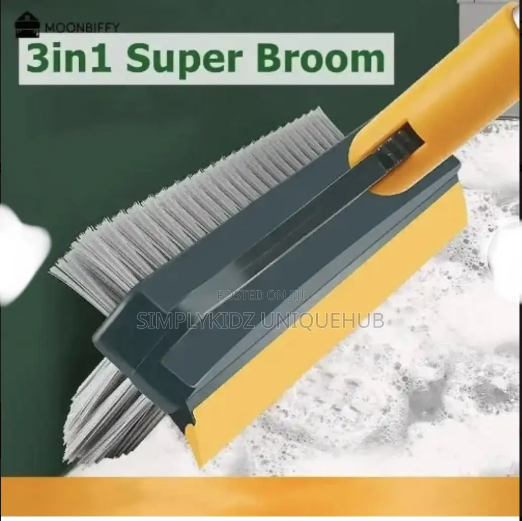 Multipurpose 3 in 1 Floor Brush With Wiper