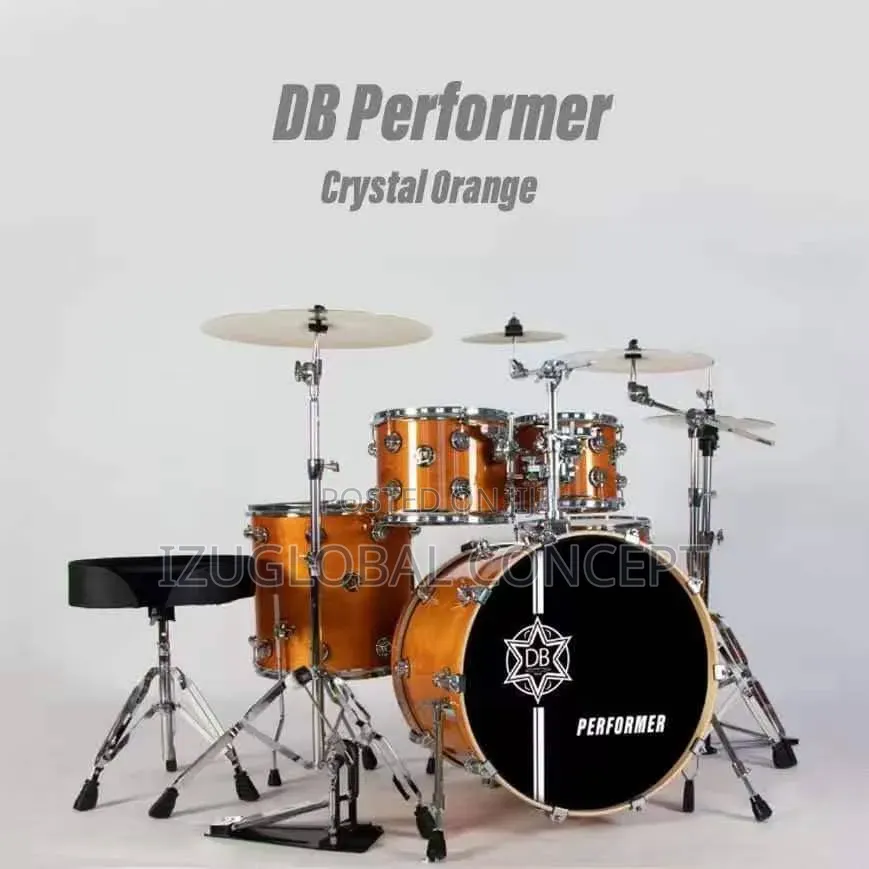 Db Performer Crystal Orange 5sets Professional Drum