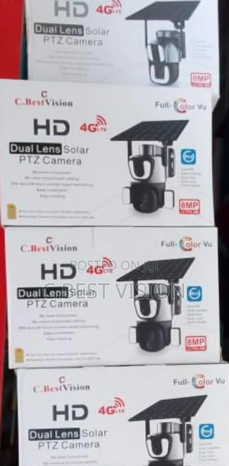 C.Best Vision Hd Dual Lens Solar PTZ Camera