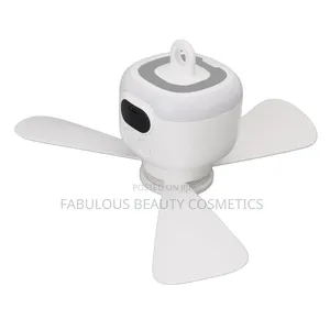 Portable, Solar-Powered Ceiling Fan