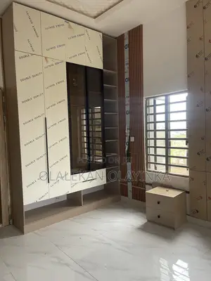 Wardrobe With Glass Doors in High Gloss