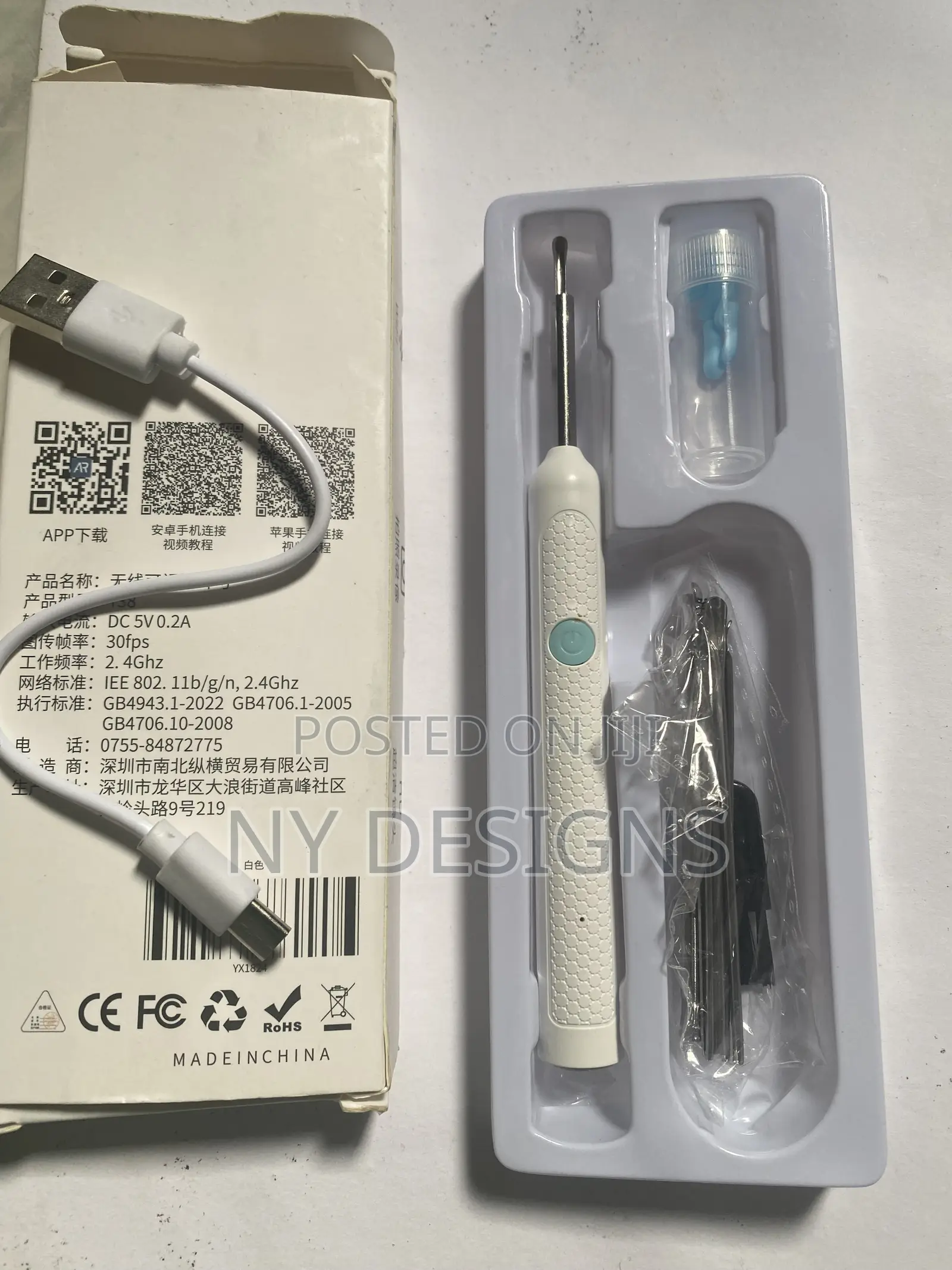 Wireless Ear Wax Remover With Hd Camera Led Light