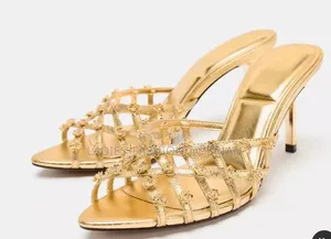 Gold Slippers Heel