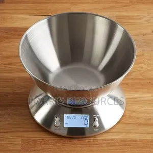 Ricool Stainless Steel Kitchen Scale With Stainless Bowl
