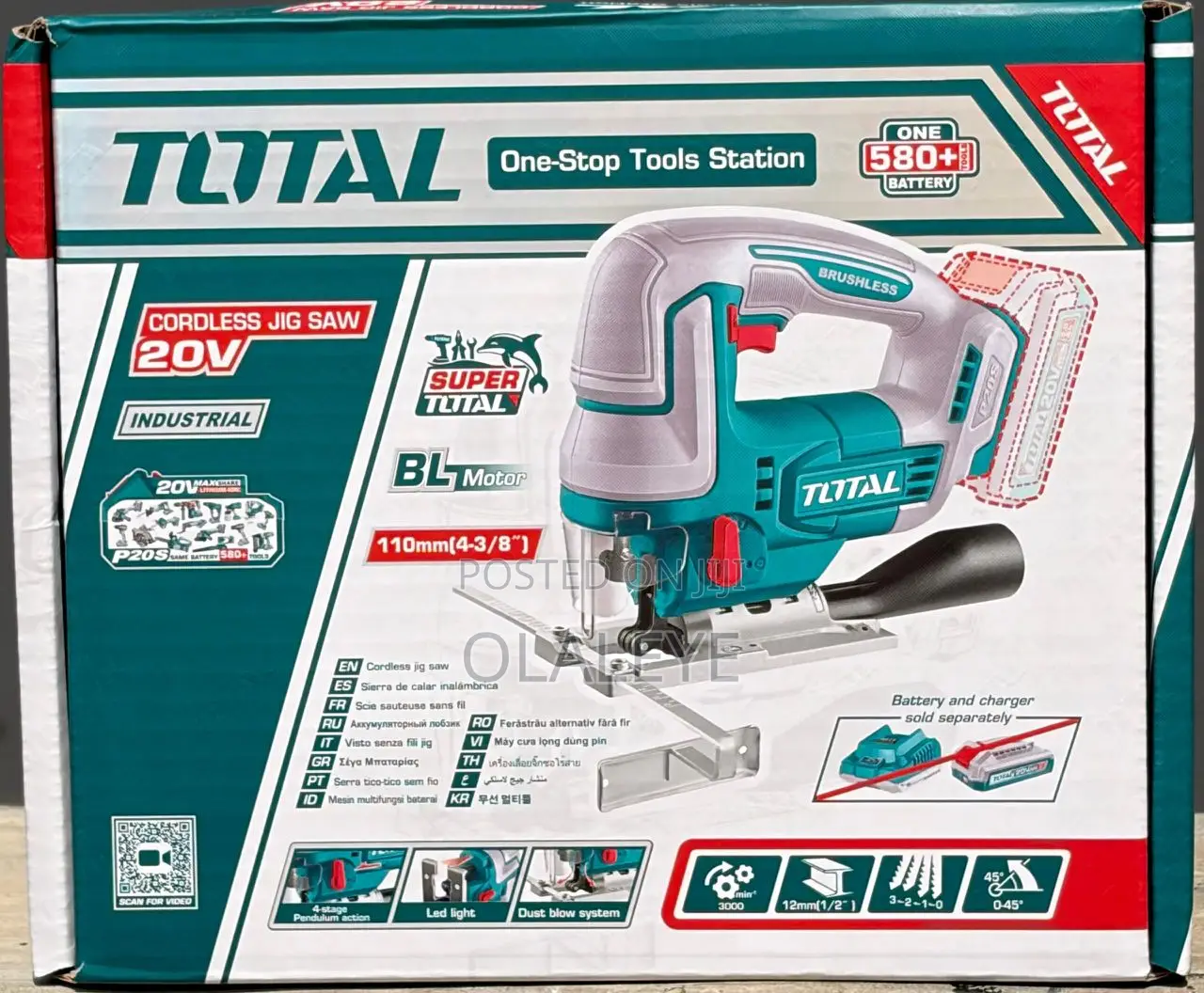 20v Total Cordless Jig Saw