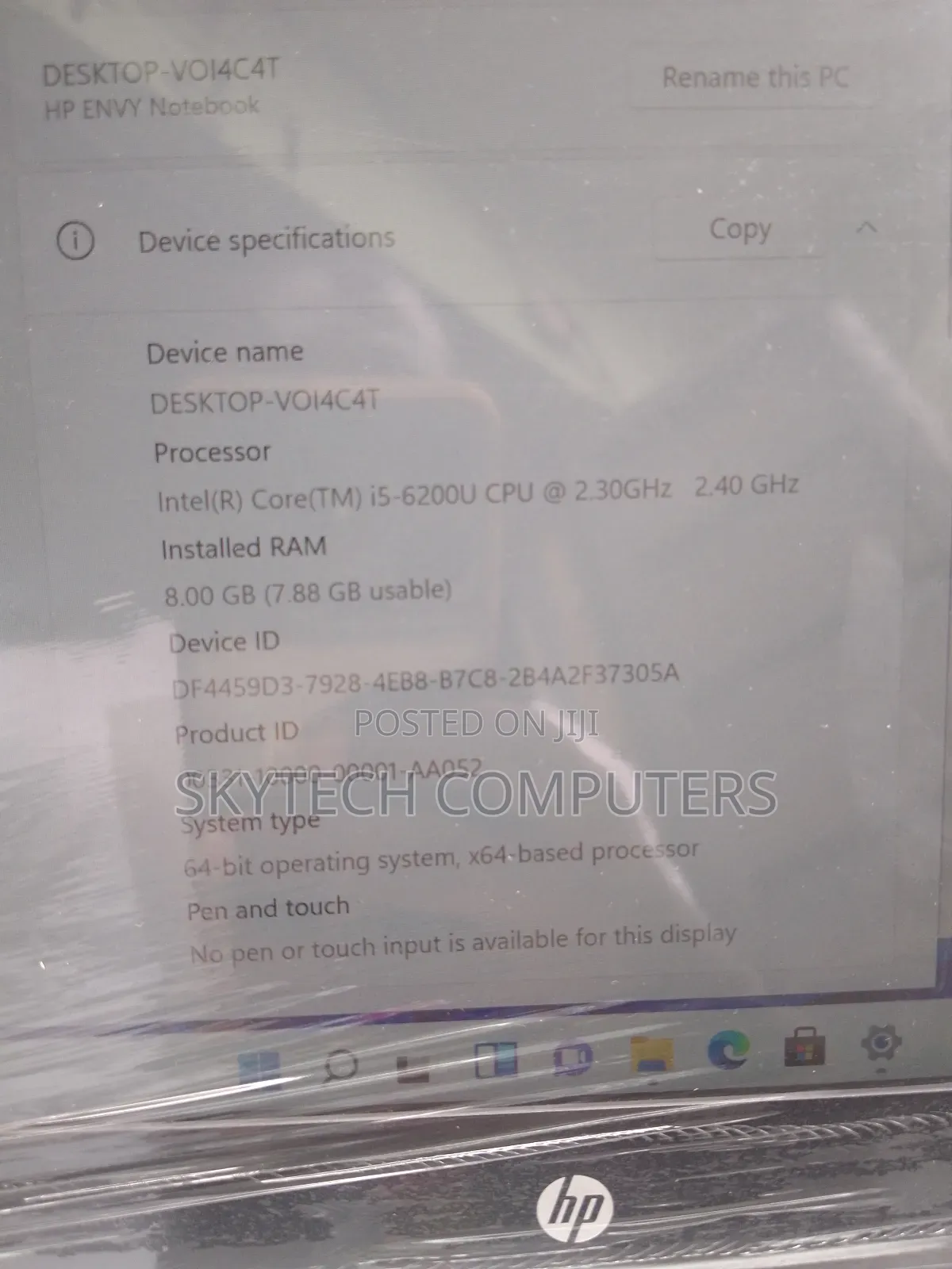 Laptop HP 8GB Intel Core i5 SSD 256GB