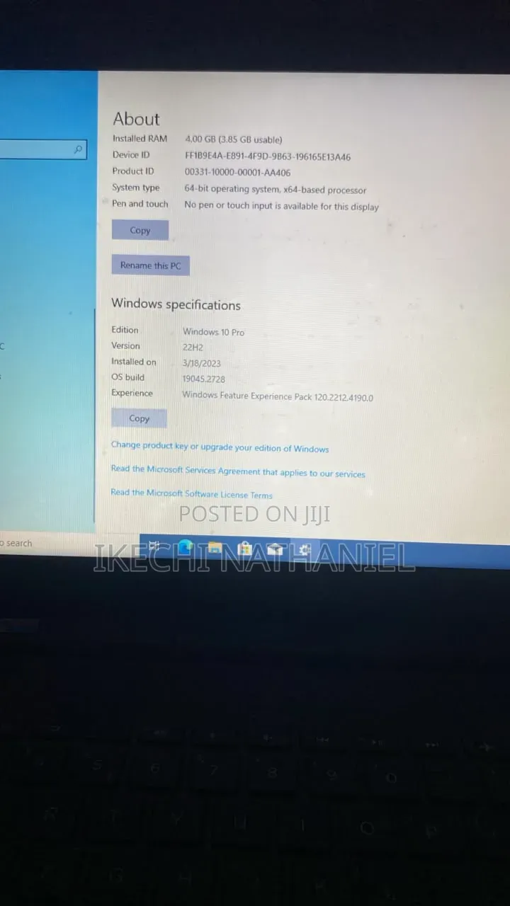 Laptop HP 15 4GB Intel Celeron HDD 500GB