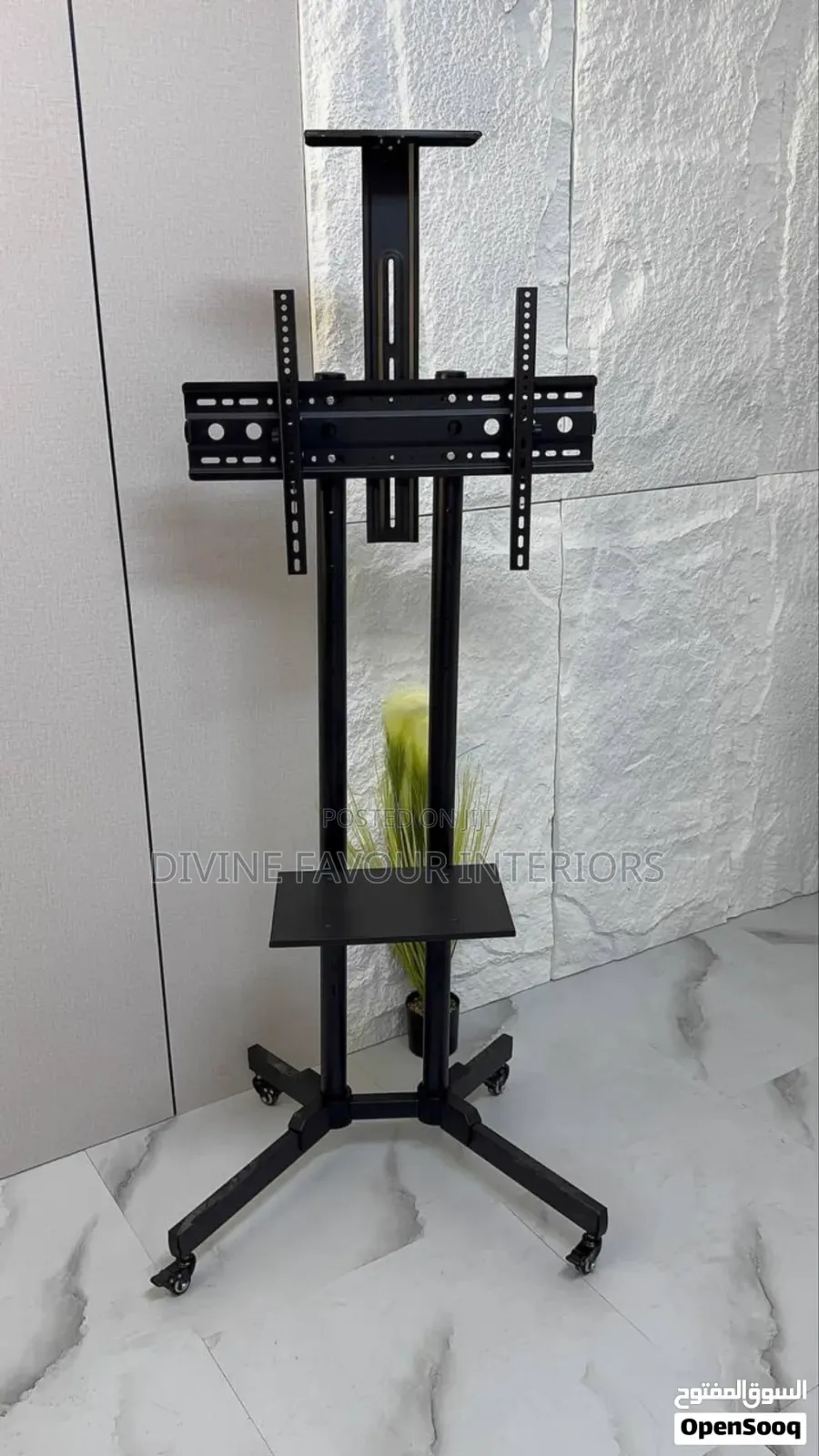 Av Mobile Cart 65 Inches Black