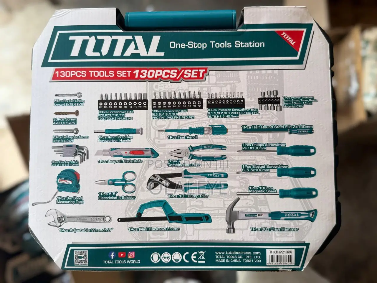 130pcs Total Tools Box