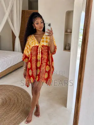 Adire or Ankara Short Bubu Gown