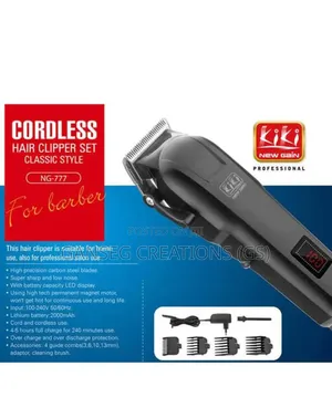 Kiki New Gain Ng-777 Professional Cordless Hair Clipper Set