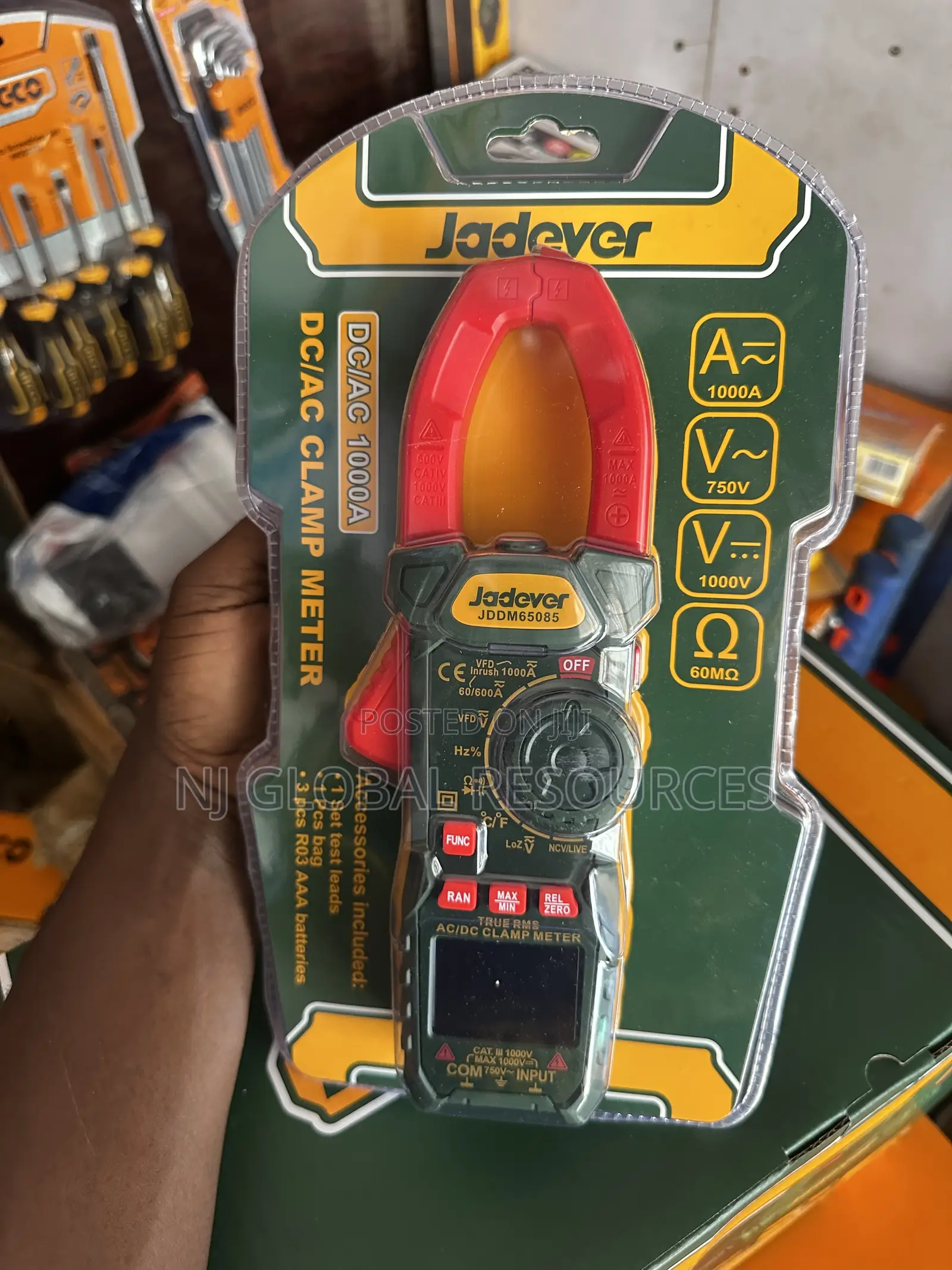 1000a Ac/Dc Clamp Meter Jadever
