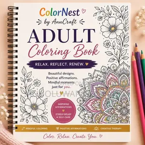 Colornest by Anucraft Adult Coloring Book