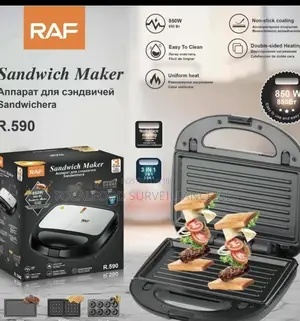 .Raf 3 In 1 , Waffle , Doughnut And Grill Sandwich Maker