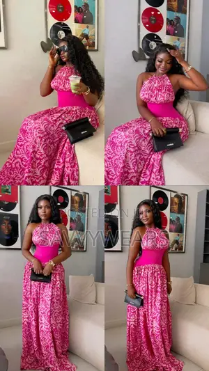 Vacation Resort Halter Neck Maxi Dress